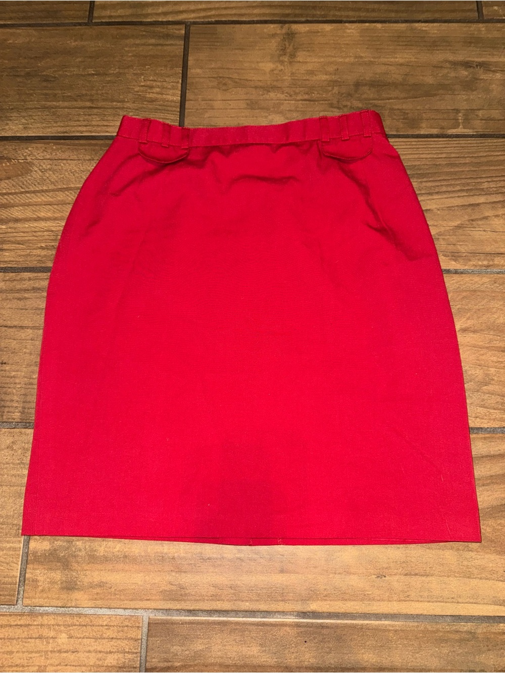 C&A Vintage Classic Red Women's Canda Pencil Skirt